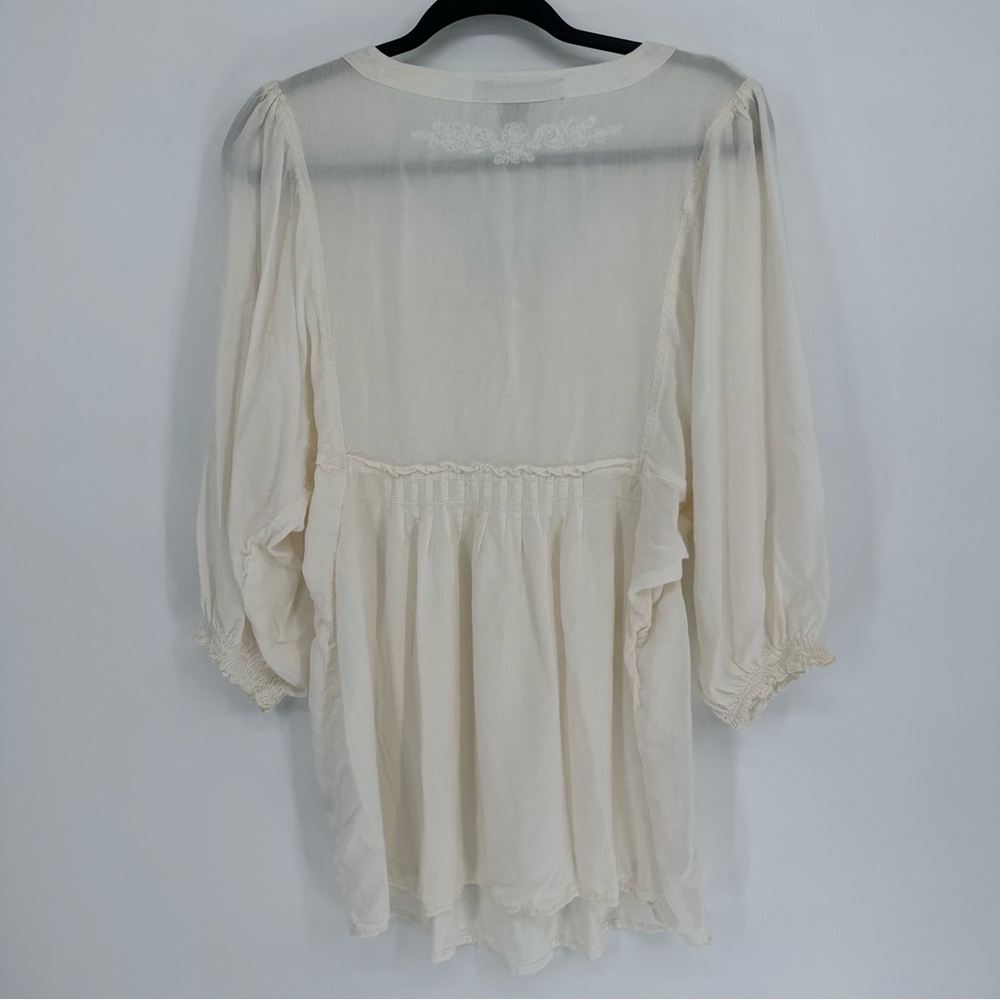 Nine West Vintage America Jean Ivory Boho‎ Keena Dress Womens Size Medium 2010 - Picture 9 of 13